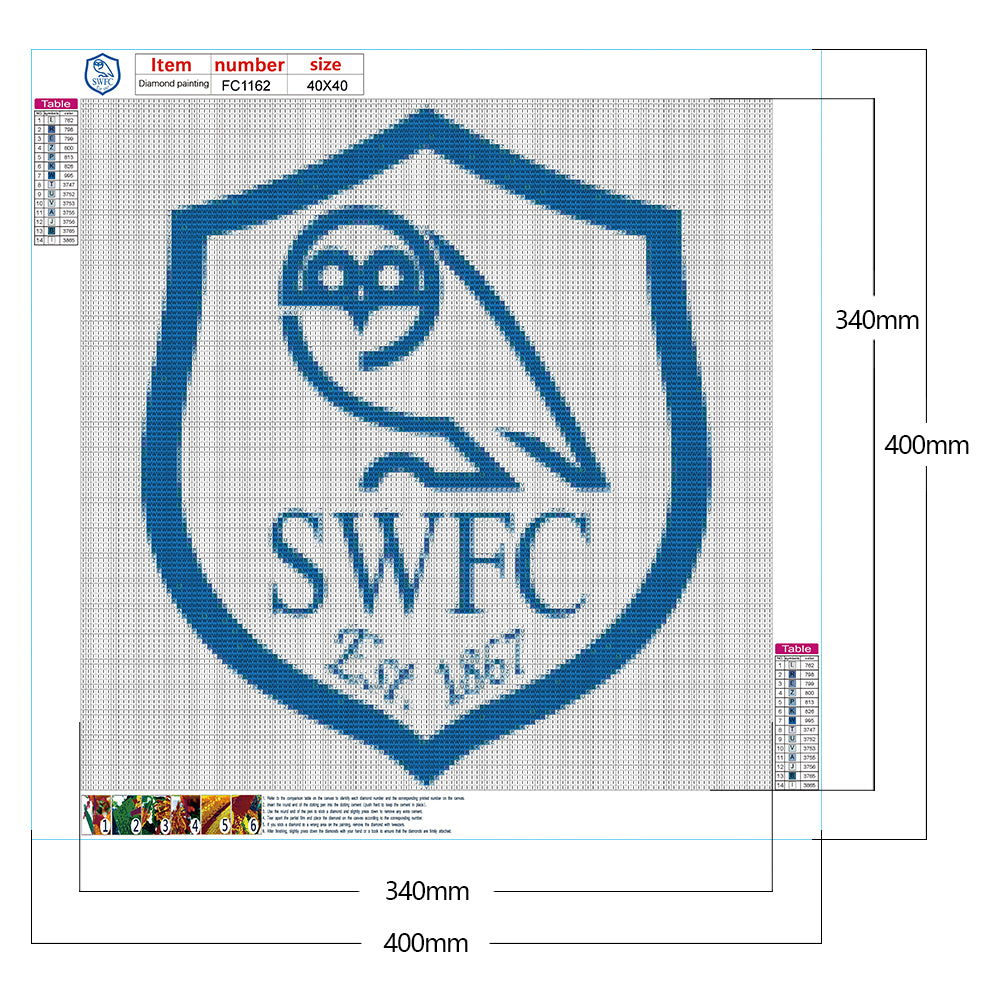Hillsborough Stadium - Full Square Drill Diamond Painting 40*40CM