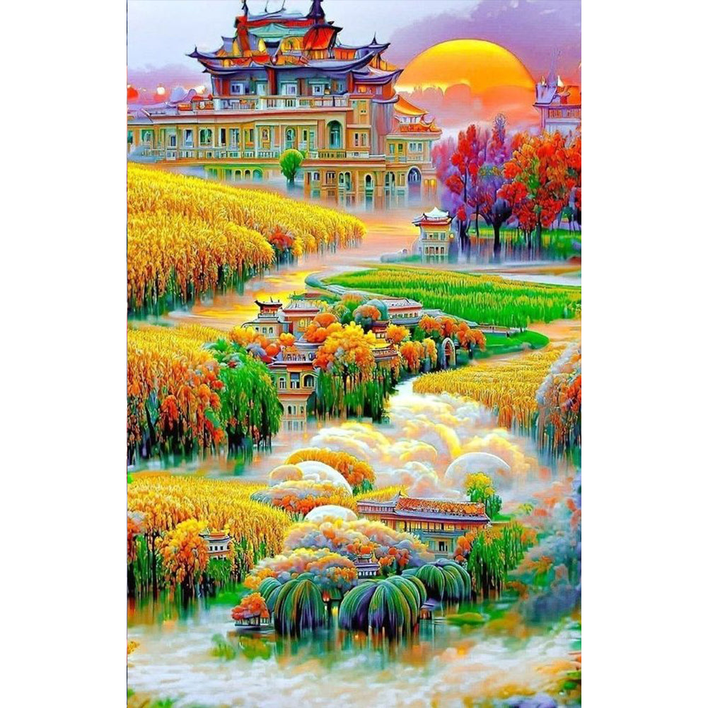 Dream Garden - Full Round Drill Diamond Painting 40*60CM