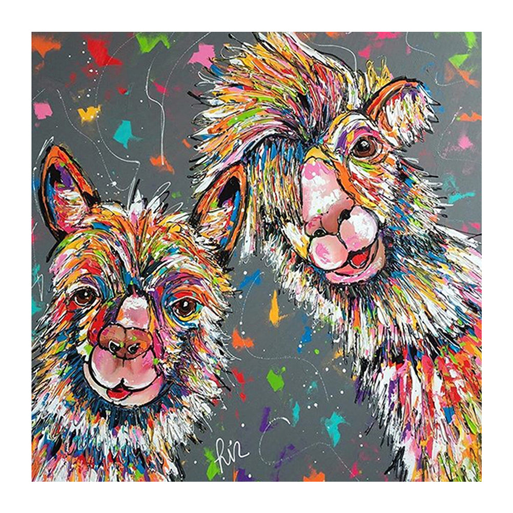 Alpaca 30*30CM(Canvas) Full Square Drill Diamond Painting