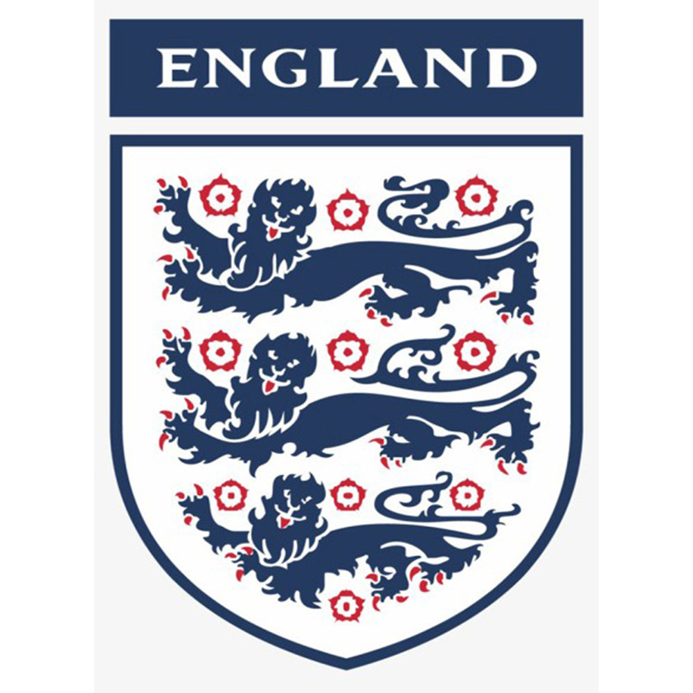 England Fa Three Lions Emblem - Full Round Drill Diamond Painting 40*50CM