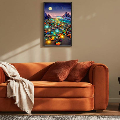 Under The Moon Dream Luminous Stone - Full Square Drill Diamond Painting 40*70CM