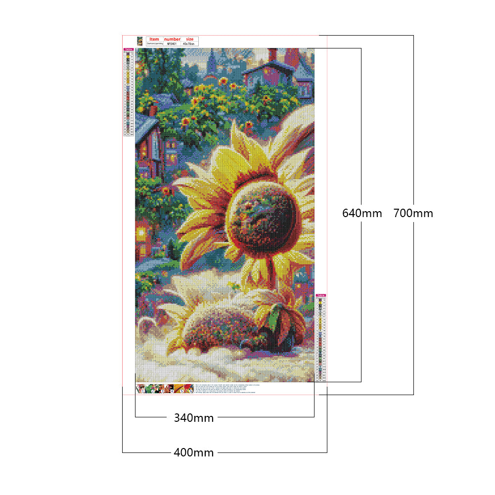 Sunflower Manor - Full Square Drill Diamond Painting 40*70CM