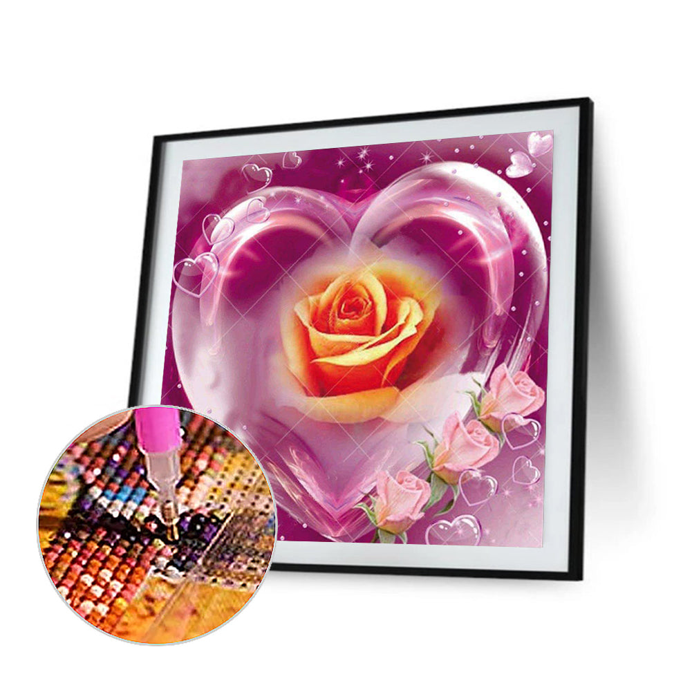 Love Rose - Full Round Drill Diamond Painting 40*40CM