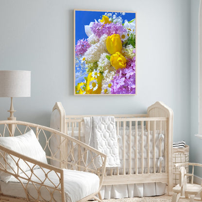 Flower Clusters - Full Round Drill Diamond Painting 30*40CM