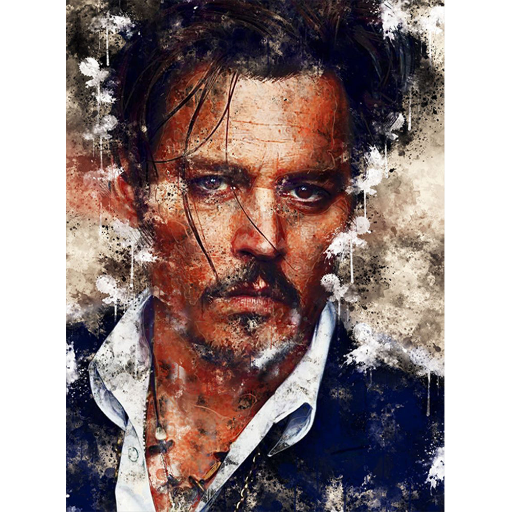 Johnny Depp - Full Round Drill Diamond Painting 30*40CM