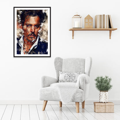 Johnny Depp - Full Round Drill Diamond Painting 30*40CM