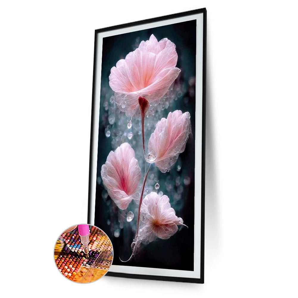 Water Drop Flower - Full Square Drill Diamond Painting 40*70CM