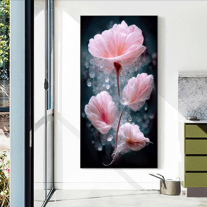 Water Drop Flower - Full Square Drill Diamond Painting 40*70CM