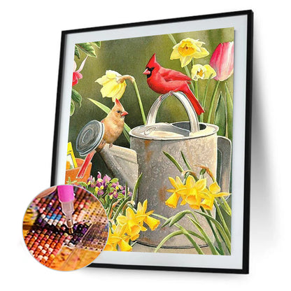 Outdoor Bird - Full Square Drill Diamond Painting 30*40CM