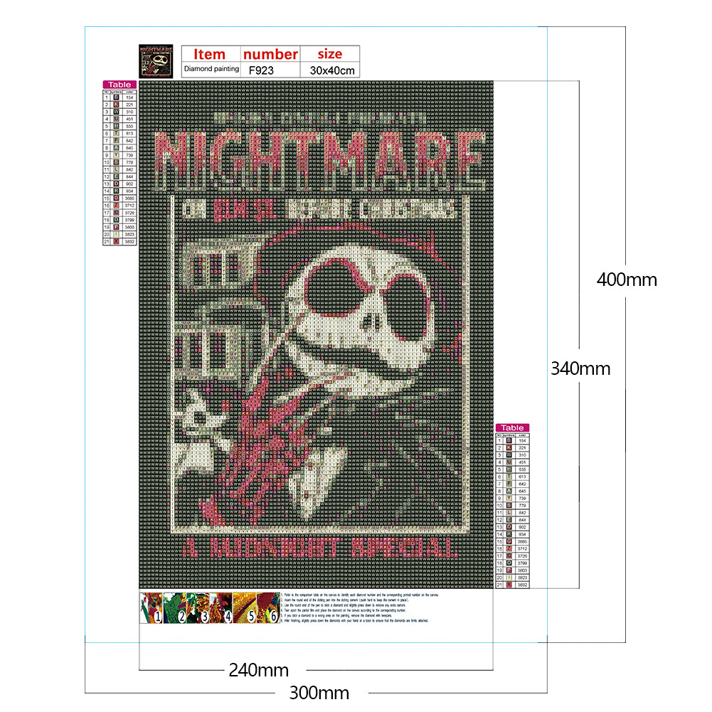 Weird City Night Jack - Full Square Drill Diamond Painting 30*40CM