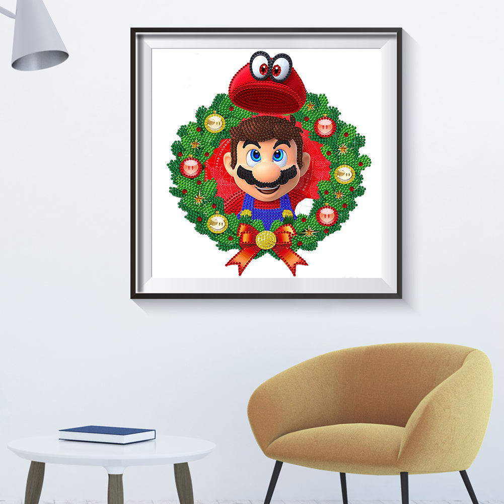 Mario - Special Shaped Drill Diamond Painting 30*30CM