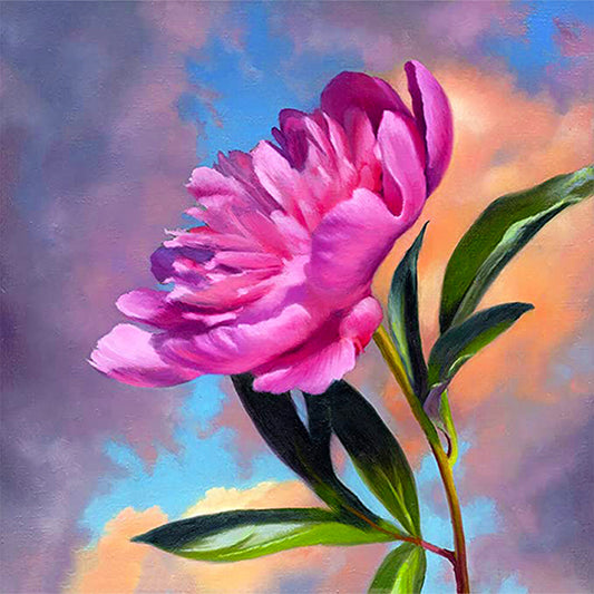 Peony - Full Round Drill Diamond Painting 30*30CM