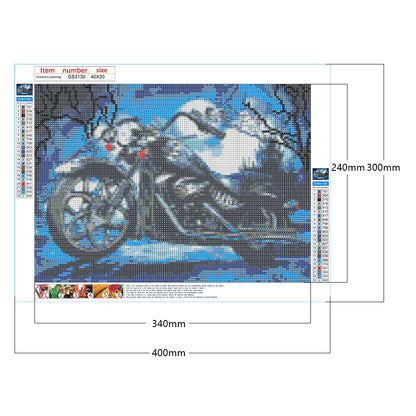 Motorcycle - Full Square Drill Diamond Painting 40*30CM