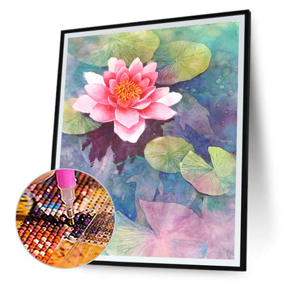 Lotus - Full Round Drill Diamond Painting 40*50CM