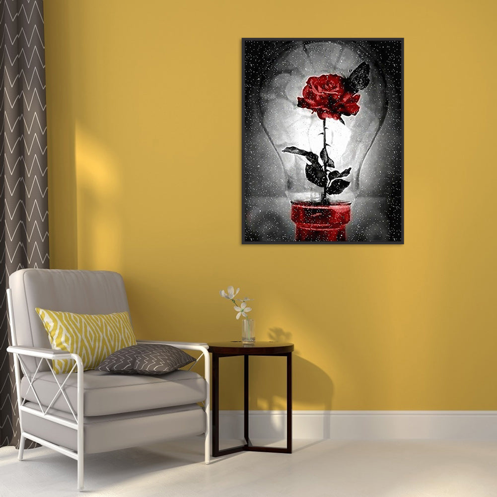 Rose - Full Round Drill Diamond Painting 40*50CM