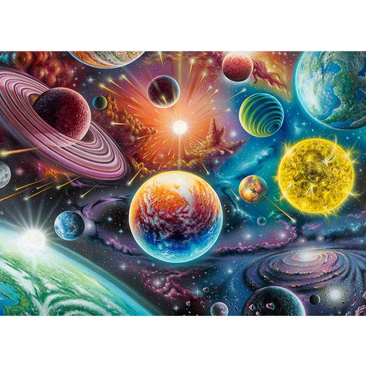 Cosmic Starry Sky - Full Round Drill Diamond Painting 50*40CM