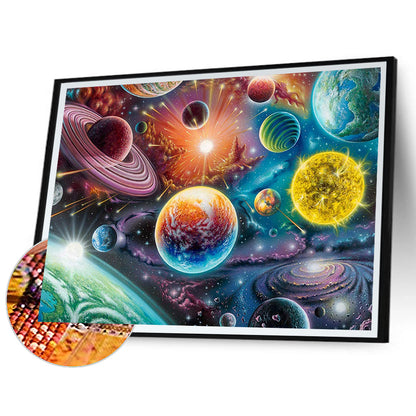 Cosmic Starry Sky - Full Round Drill Diamond Painting 50*40CM