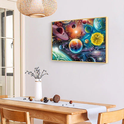 Cosmic Starry Sky - Full Round Drill Diamond Painting 50*40CM
