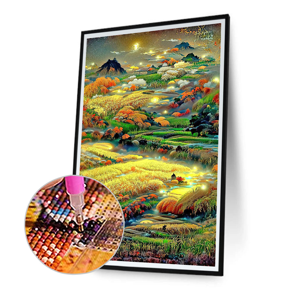Golden Rice Field - Full Round Drill Diamond Painting 40*70CM