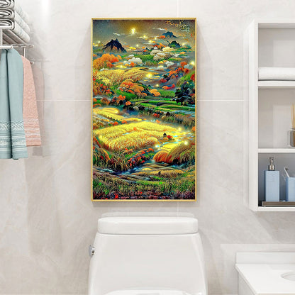 Golden Rice Field - Full Round Drill Diamond Painting 40*70CM