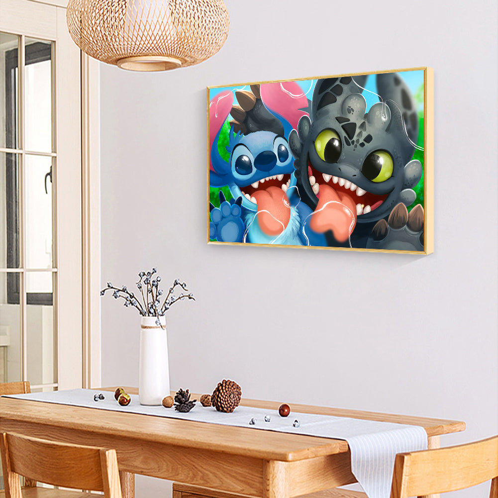 Stitch - Full Round Drill Diamond Painting 50*40CM