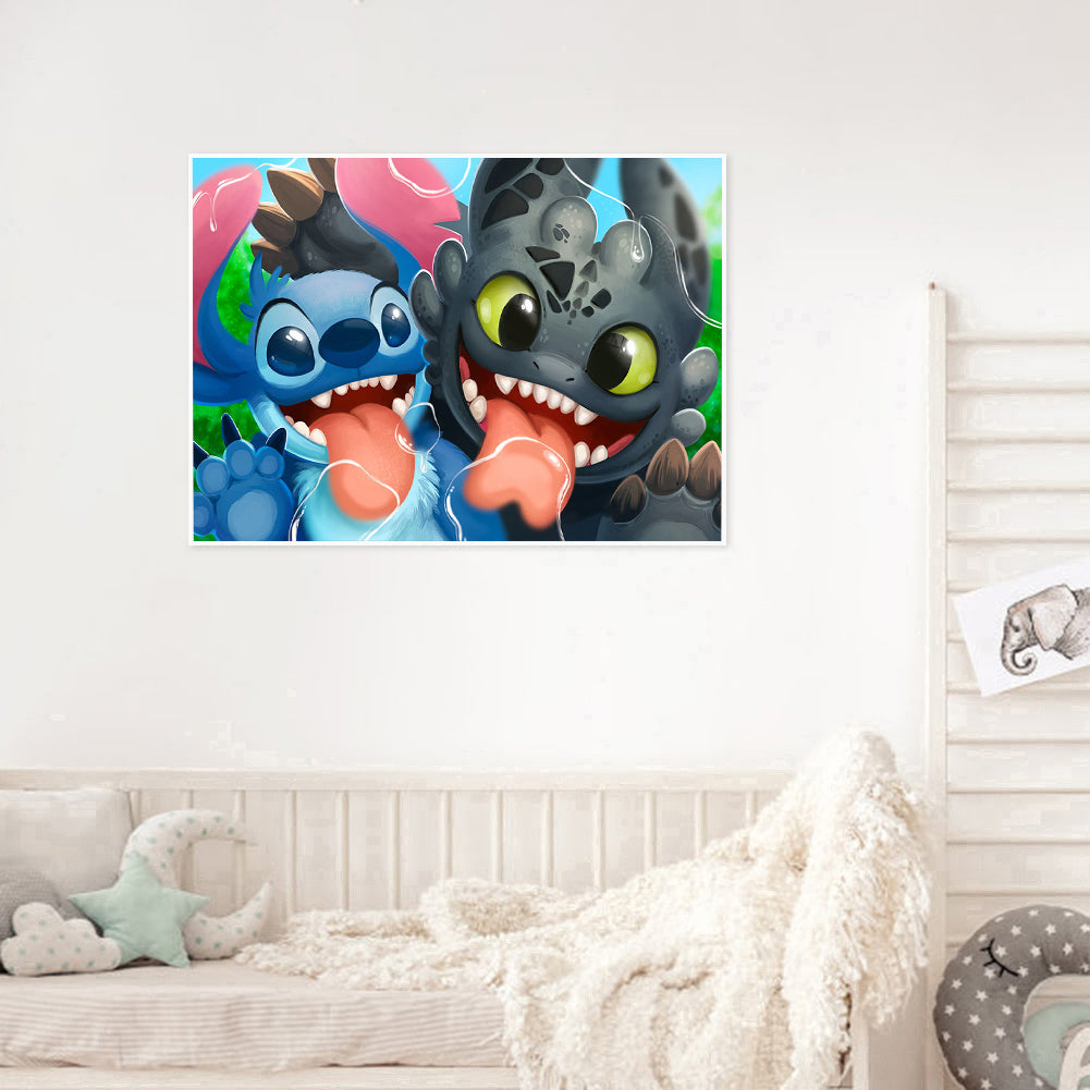 Stitch - Full Round Drill Diamond Painting 50*40CM