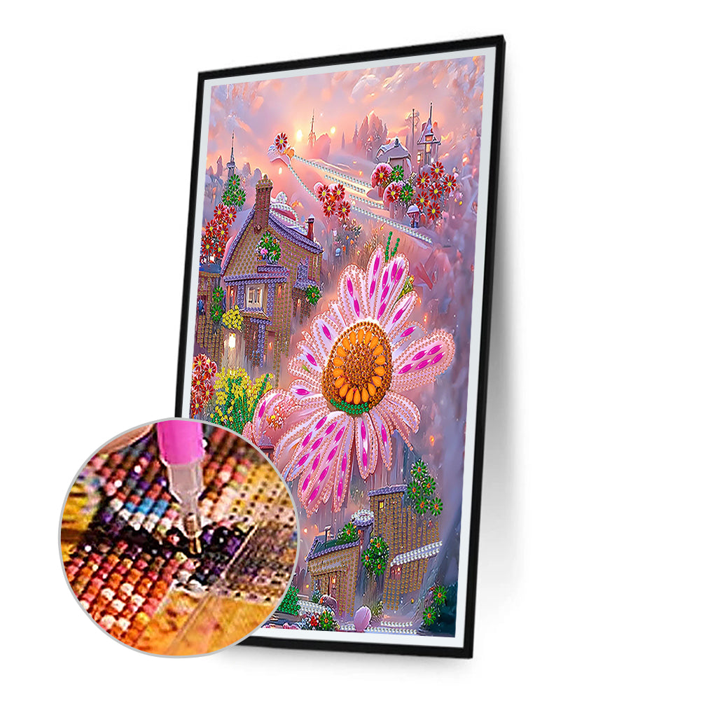 Daisy - Special Shaped Drill Diamond Painting 30*40CM