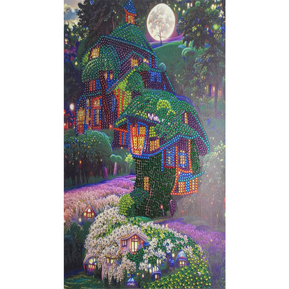 Mushroom Hut - Special Shaped Drill Diamond Painting 30*40CM