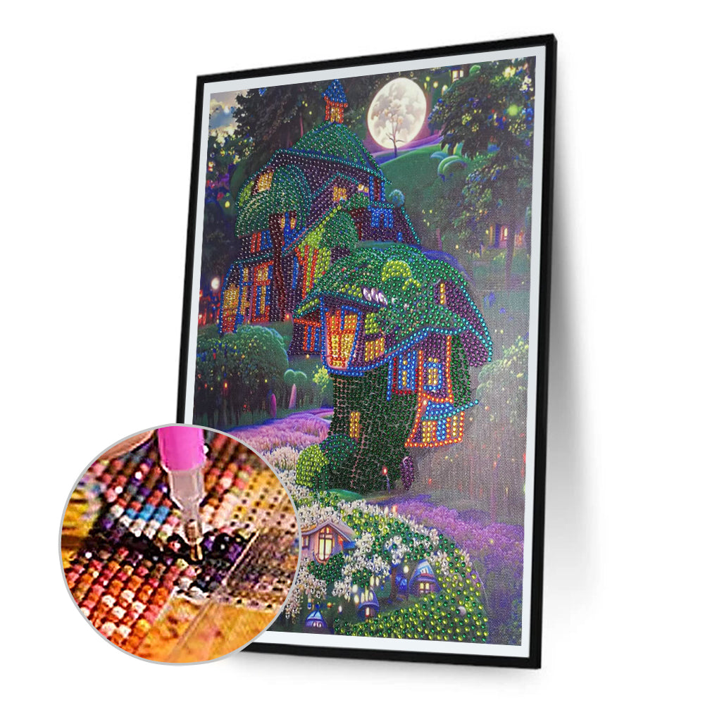 Mushroom Hut - Special Shaped Drill Diamond Painting 30*40CM