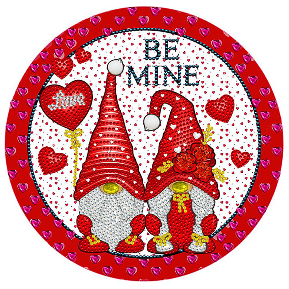 Valentine Gnome - Special Shaped Drill Diamond Painting 30*30CM