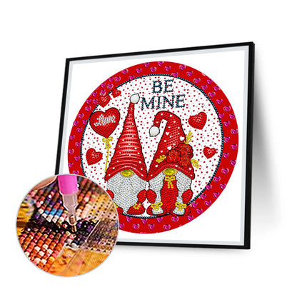 Valentine Gnome - Special Shaped Drill Diamond Painting 30*30CM