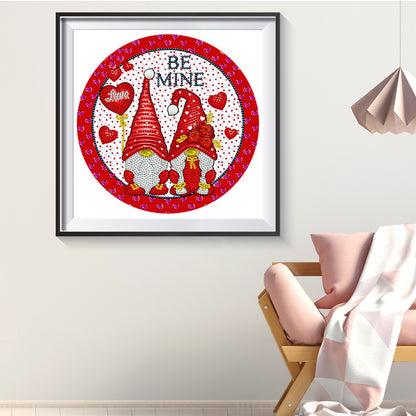 Valentine Gnome - Special Shaped Drill Diamond Painting 30*30CM