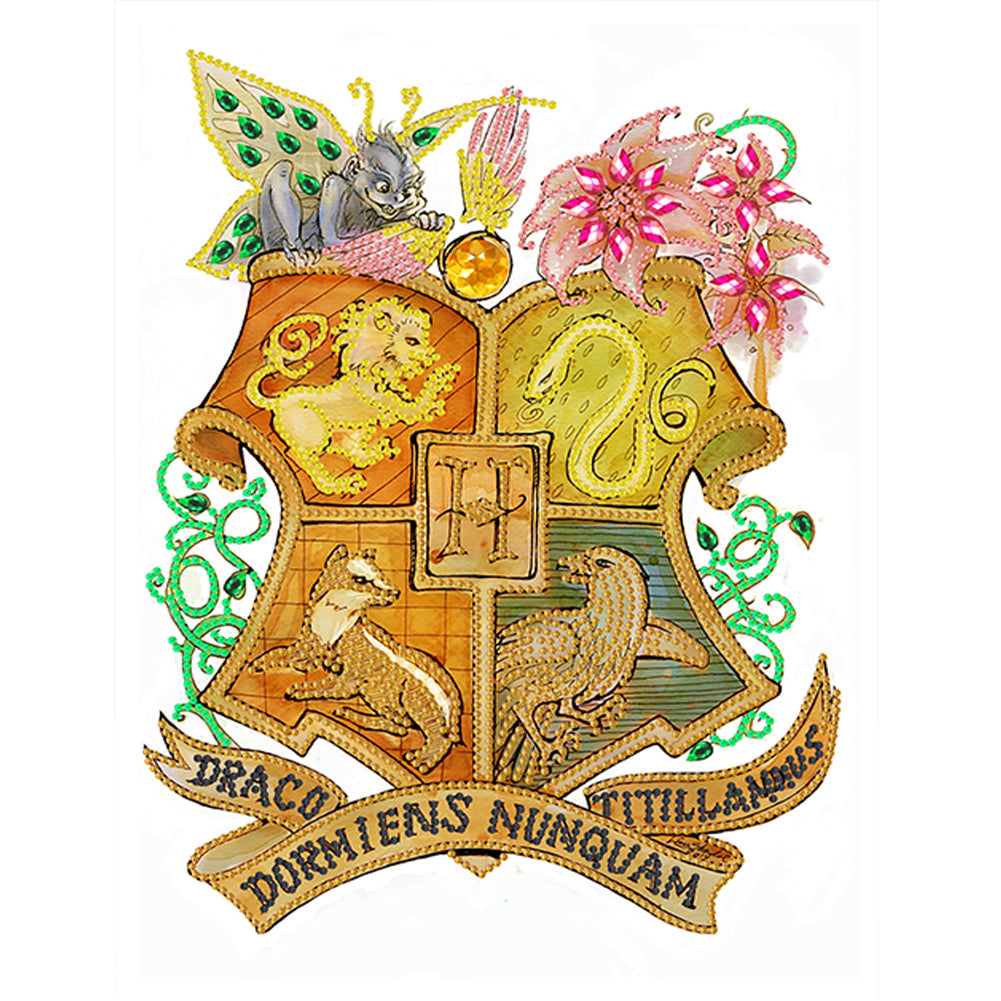 Harry Potter Badge - Special Shaped Drill Diamond Painting 30*40CM