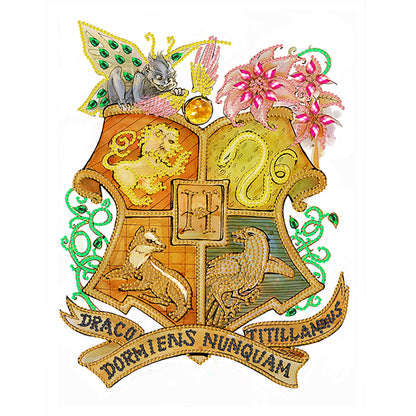 Harry Potter Badge - Special Shaped Drill Diamond Painting 30*40CM