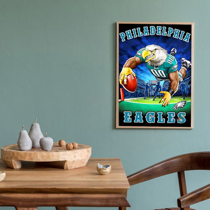Philadelphia Eagles - Full Round Drill Diamond Painting 30*40CM