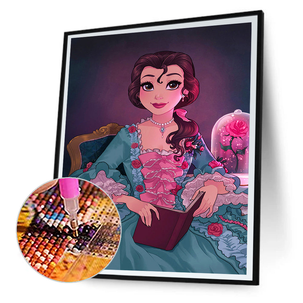 Princess Belle - Full Round Drill Diamond Painting 30*40CM