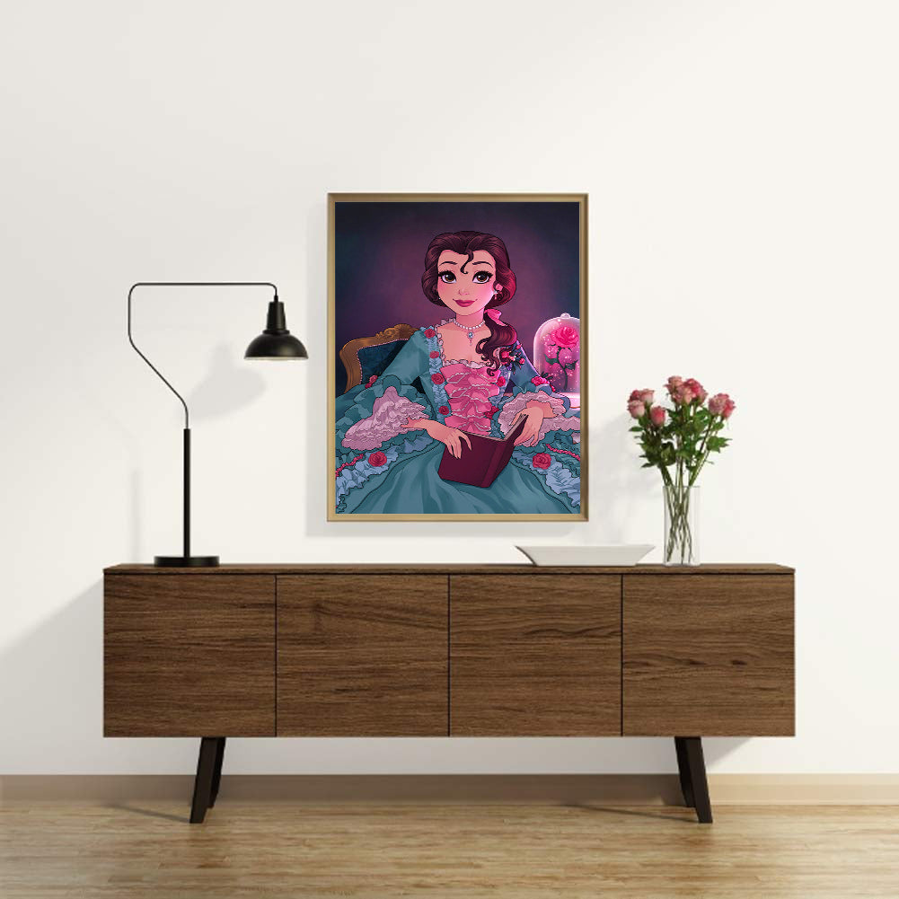 Princess Belle - Full Round Drill Diamond Painting 30*40CM