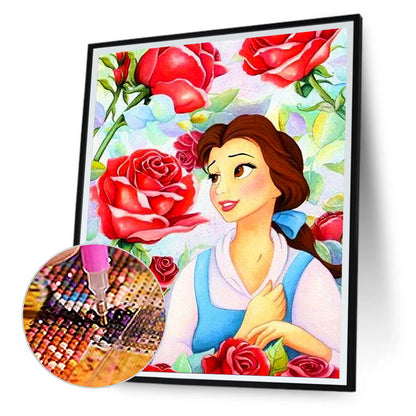 Princess Belle - Full Round Drill Diamond Painting 30*40CM