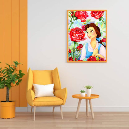 Princess Belle - Full Round Drill Diamond Painting 30*40CM