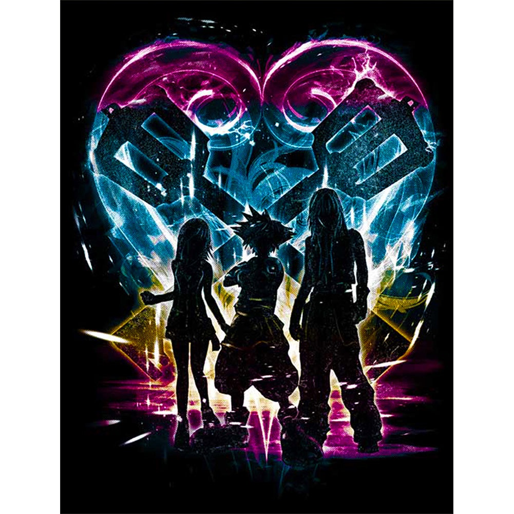 Silhouette My Hero Academia 30*40CM(Canvas) Full Round Drill Diamond Painting