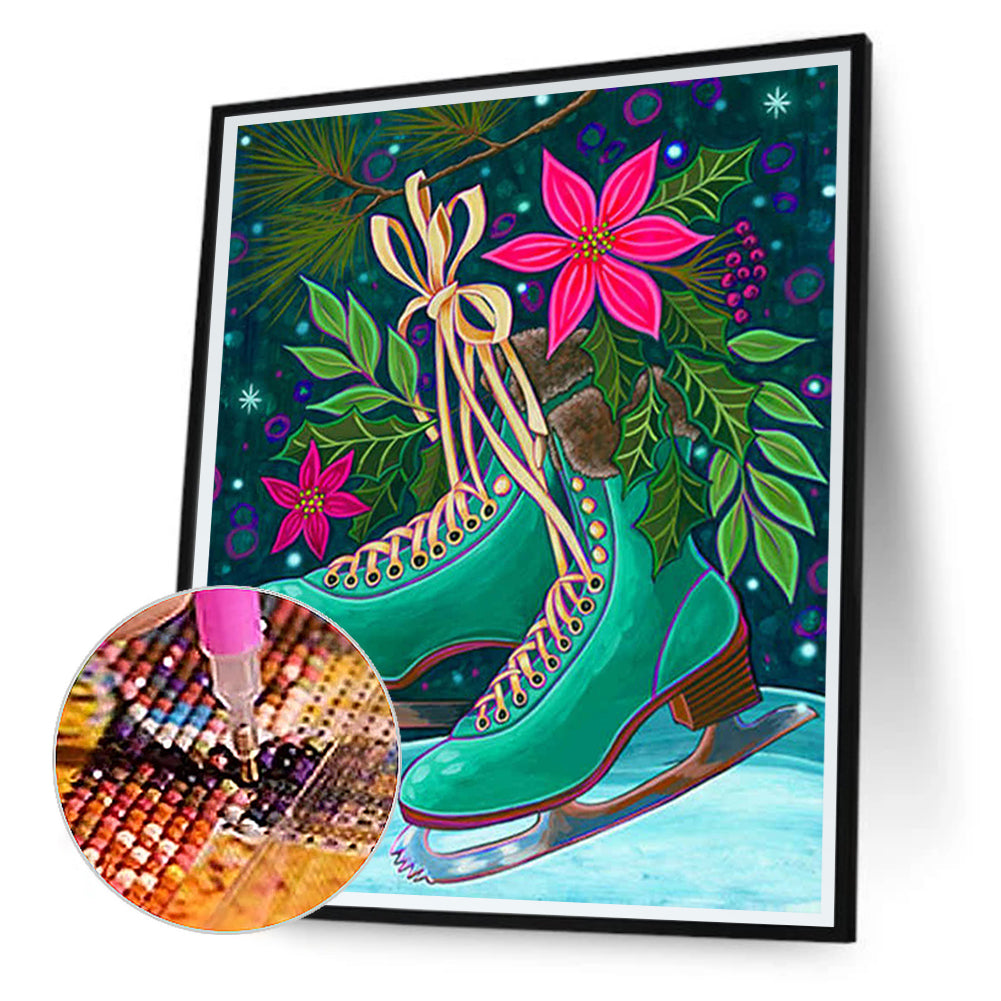 Ice Skates - Full Round Drill Diamond Painting 30*40CM