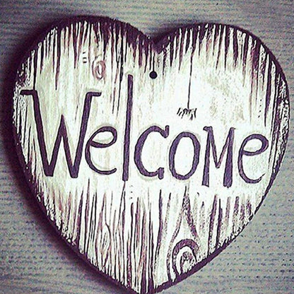 Welcome Calligraphy And Painting - Full Square Drill Diamond Painting 30*30CM