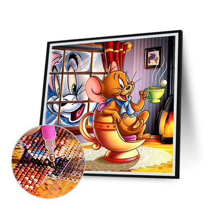 Cat And Mouse - Full Square Drill Diamond Painting 30*30CM