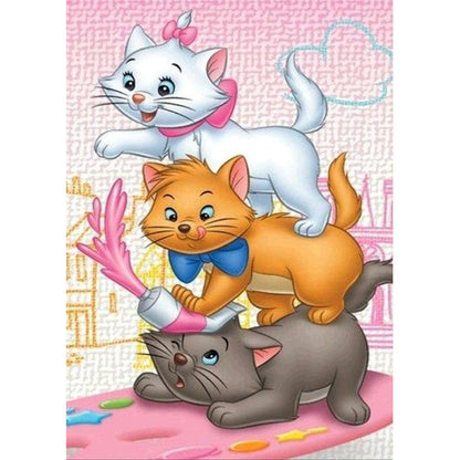 Cat Adventures - Full Square Drill Diamond Painting 30*40CM