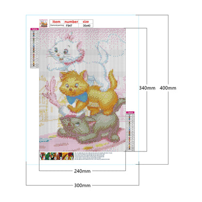 Cat Adventures - Full Square Drill Diamond Painting 30*40CM