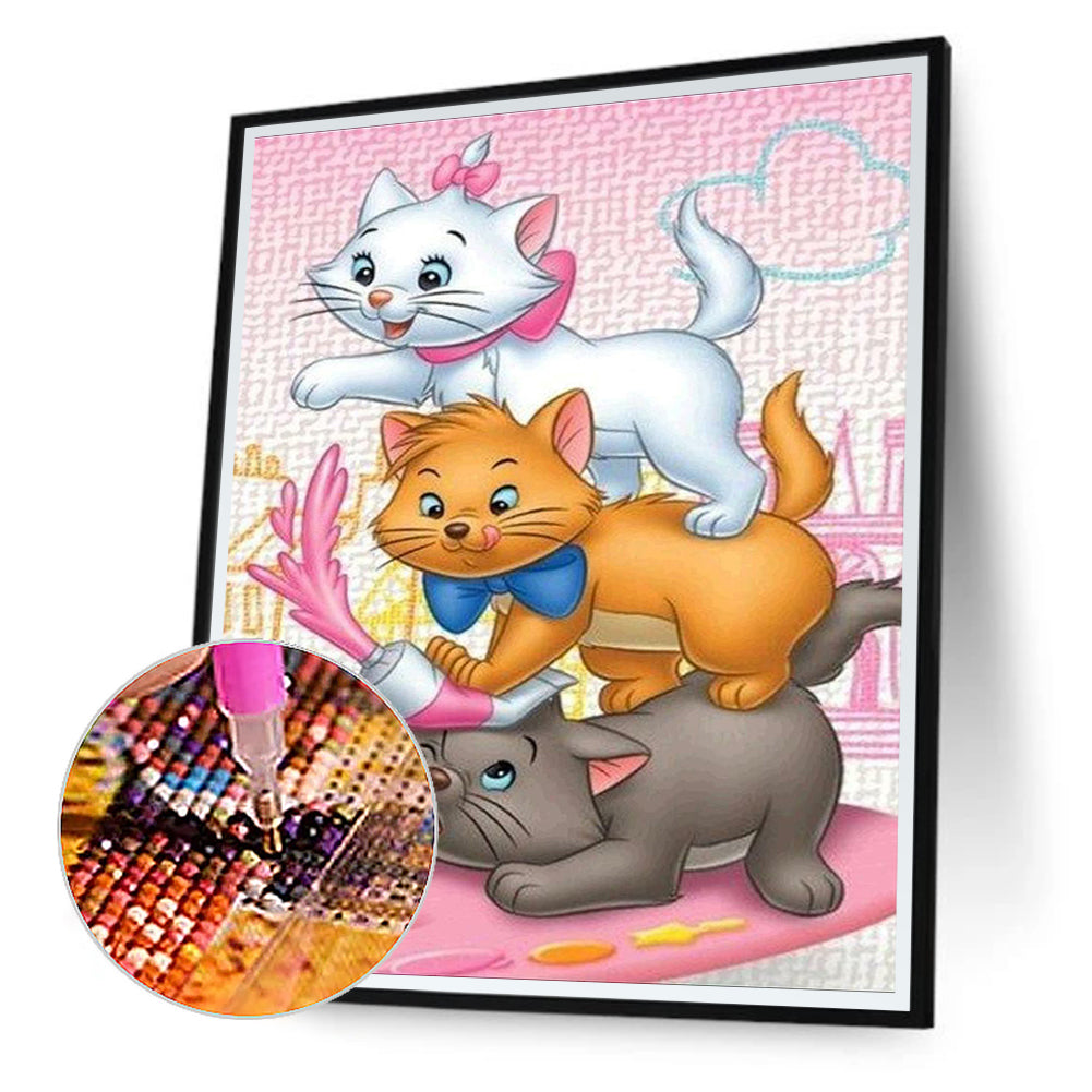 Cat Adventures - Full Square Drill Diamond Painting 30*40CM