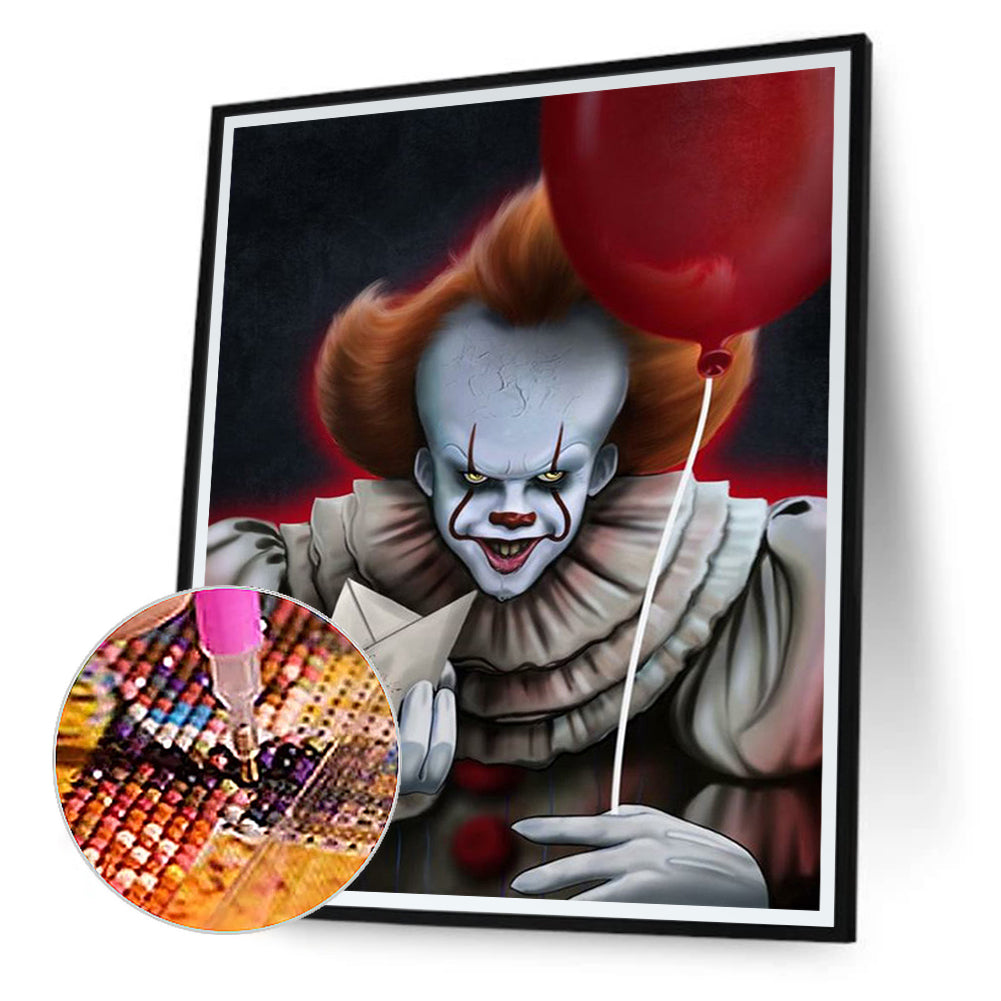 Clown Back - Full Square Drill Diamond Painting 30*40CM