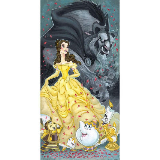 Beauty And The Beast - Full Round Drill Diamond Painting 30*60CM