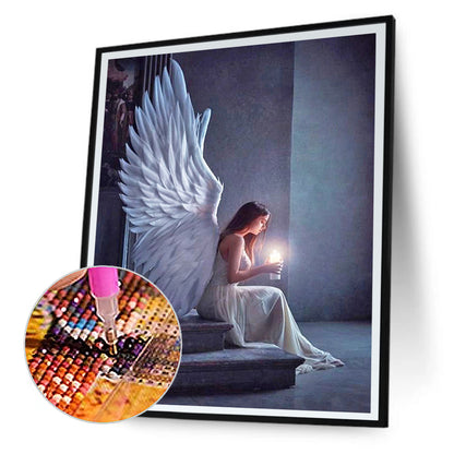 Winged Angel - Full Round Drill Diamond Painting 40*50CM