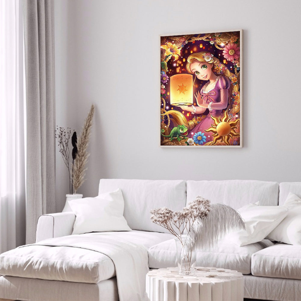 Disney Rapunzel - Full Round Drill Diamond Painting 40*50CM